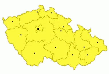 Mapa krajů ČR (klikací mapa)